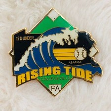 Collegeville PA Rising Tide 12U ASA NSA Girls Softball Lapel Pin