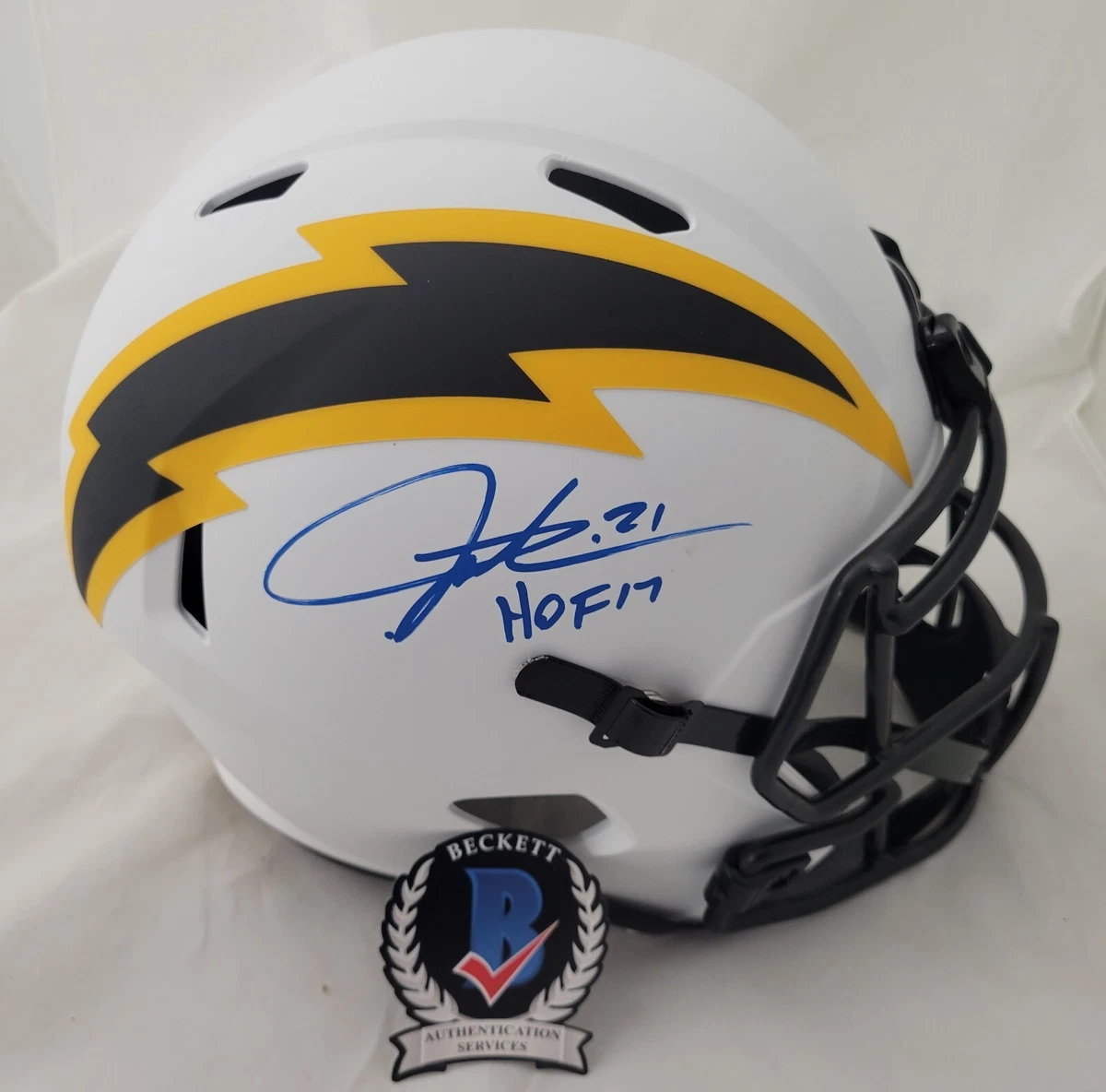 LaDainian Tomlinson Signed HOF 17 Chargers Lunar Eclipse Replica F