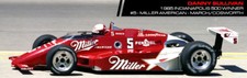  5 Danny Sullivan Miller Indy Car Penske 1985 1/43rd Scale Slot Car Decals