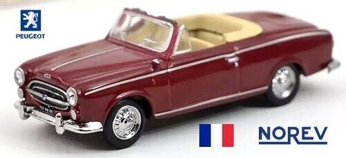 Peugeot 403 cabriolet 1957 rouge brun - NOREV - Echelle 1/87 - Ho - Photo 1/1