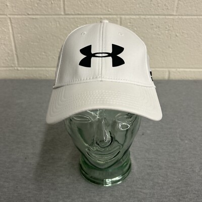 Under Armour 2017 Mens UA Headline Stretch Fit Cap Golf Hat - 1273282 White