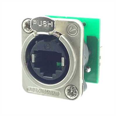 Ethercon CAT6 D Type Panel Mount - Pass Through