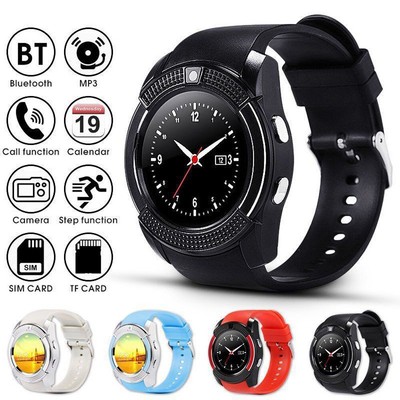 V8 Smart Watch Bluetooth Waterproof GPS SIM Watch For Android iOS Samsung iPhone | eBay