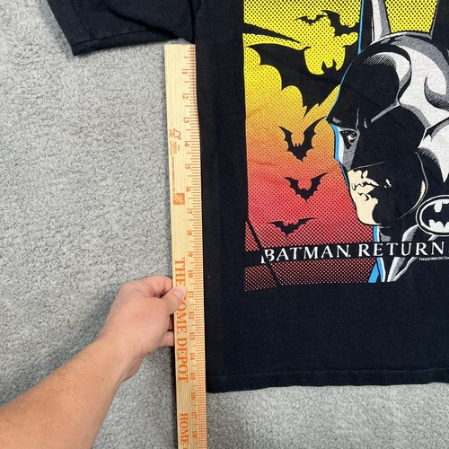 Vintage 1992 Batman Returns Youth Shirt Kids Sz XL Tee T Shirt Black EUC! Rare! - Picture 11 of 18