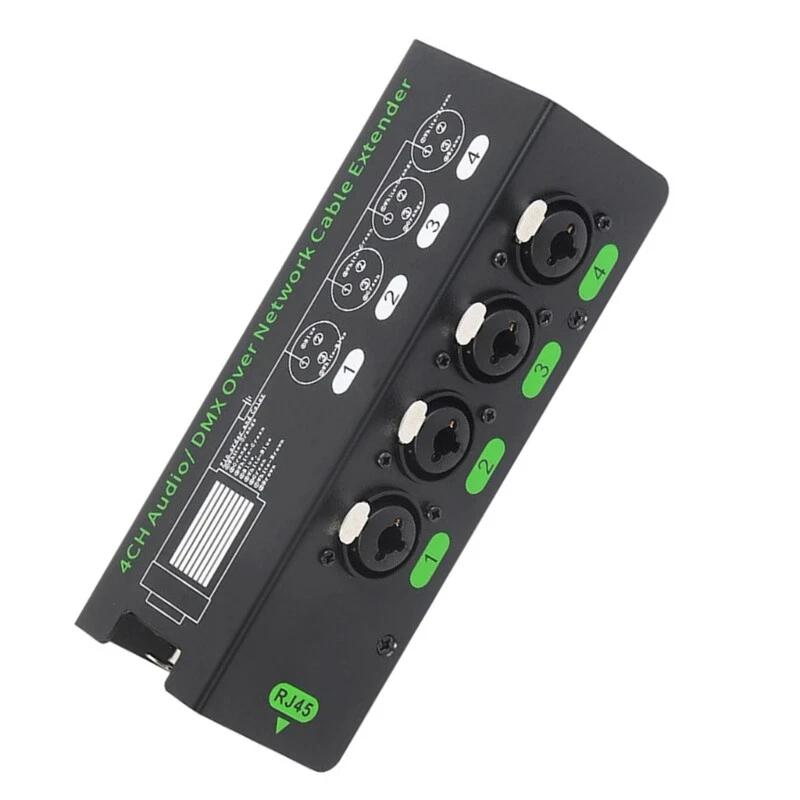 4Channel Male Female Sound Signal Extender Over RJ45 for Stage Performances - Image 3 of 4