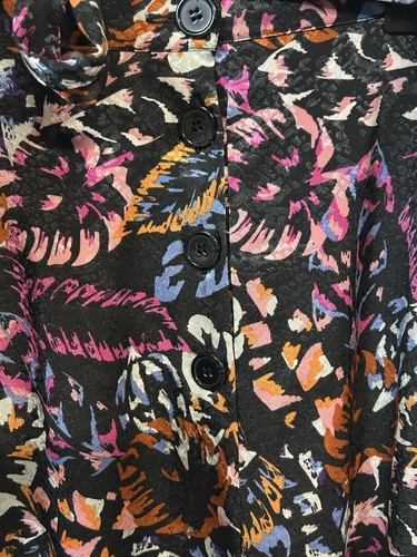 Anthropologie RN66170 Multicolor Flared Printed Skirt Button Front Sz XL - Picture 4 of 6