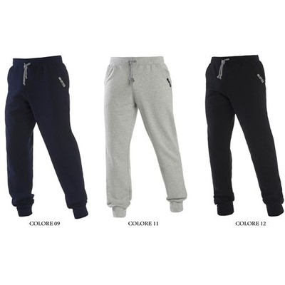 PANTALONE FELPATO UOMO ERREA' LYON tempo libero fitness palestra tuta | eBay
