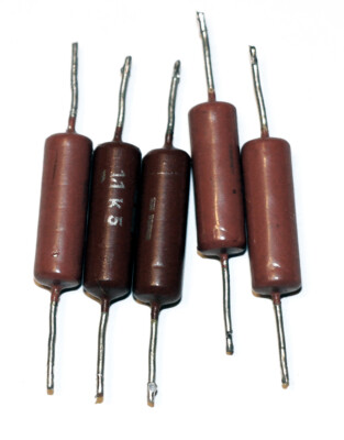 5 Widerstand 1,1K Ohm 1,1kΩ 0,5W 5% Metallschichtwiderstand axial  geprüft