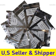CUBIC ZIRCONIA  LOOSE STONES VACUUM PACK  CZ  GREAT QUALITY 0.8 - 3.0 MM US SHIP