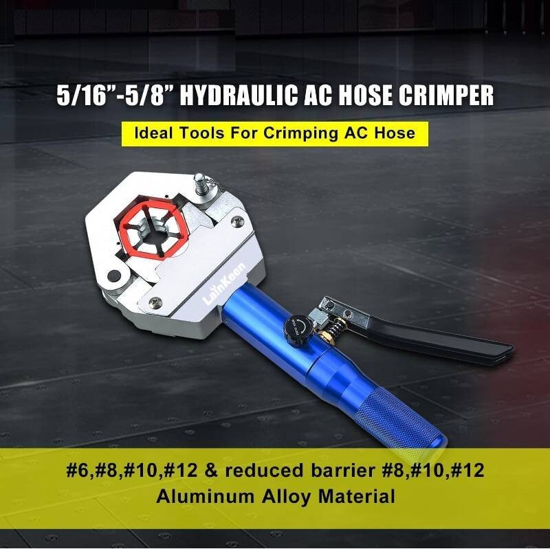 Hydraulic Crimper A/C Set IG-71500 A/C Hose Crimper Hydraulic A/C Crimping Tool