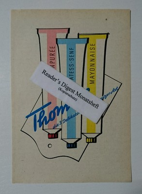 Advertisement A5: Thomy's Tomato Puree Mayonnaise 1959 (150916342)