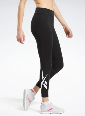 Reebok Classics Vector Graphic Leggings Damen schwarz Gr. UK20-22 XL /REFX48