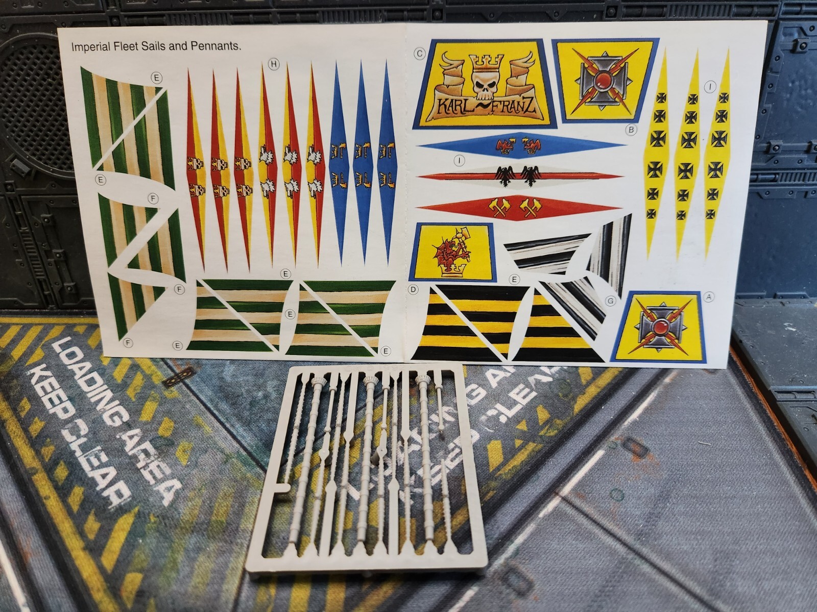 Warhammer, Man O' War Spare Masts and Sails, Imperial eBay