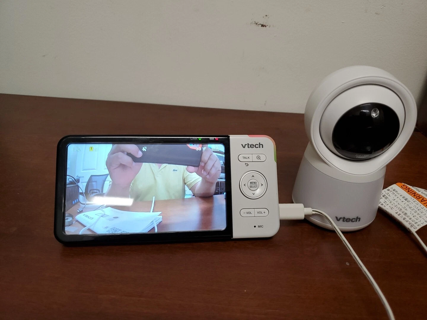 Vtech RM5854HD 5" Smart Wi-Fi 1080p Video Monitor White&Black