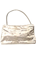 Avon Silver Satin Evening Bag New Old Stock