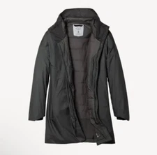 Women’s Viev Gemma Gore-Tex Long Insulated Waterproof Rain Jacket, Gray Size L