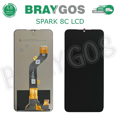 Für Tecno Spark 8C KG5k KG5j KG5n Touchscreen Digitizer LCD Display Baugruppe