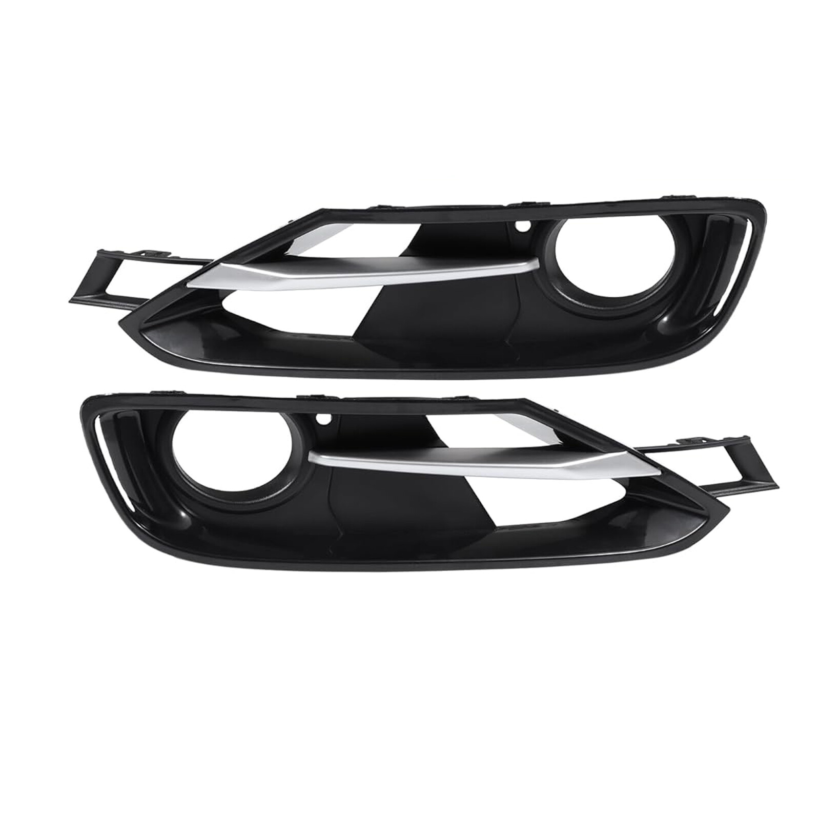 Front Bumper Fog Light Grill Cover w/ Trim Set For BMW 3 Series F30 F31 2012-15