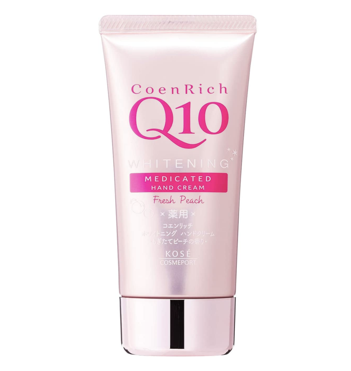 Kose Coen Rich Q10 Whitening Medicated Hand Cream 80g Fresh Peach
