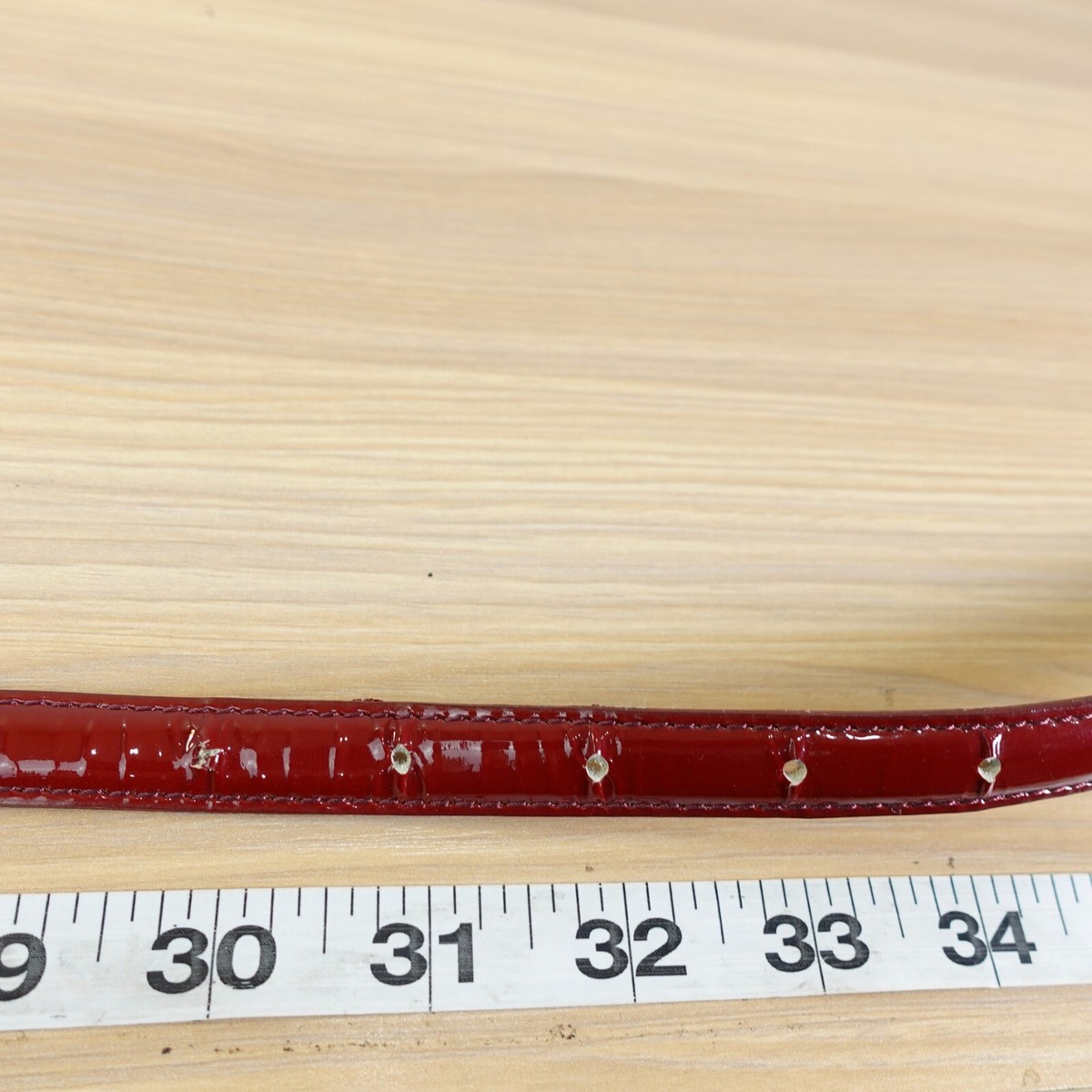 Leilian Belt Womens Small Red Bordeaux Leather Skinny‎ Luxury Patent JAPAN Leilian Belt Womens Small Red Bordeaux Leather Skinny Luxury  main image 3