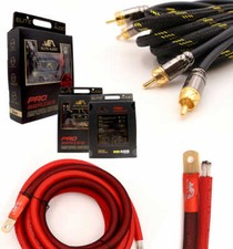 ELITE AUDIO 0 GAUGE AWG 100 OFC CAR AMP WIRE INSTALL KIT AMPLIFIER INSTALLATION