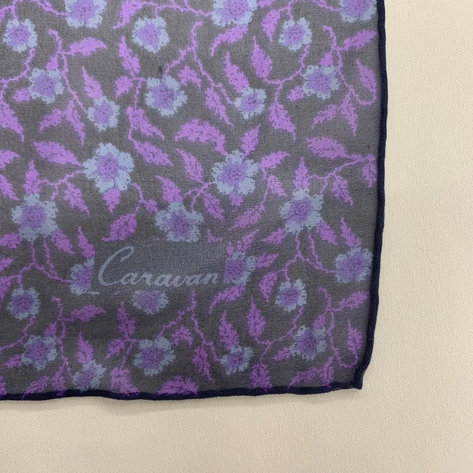 Pañuelo de seda vintage caravana pañuelo pequeño cuadrado pañuelo envolvente Foto 2 de 4