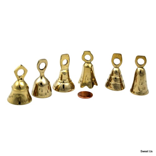 Two Dozen Brass Bells, Cute Wedding Bells, Motorcycle Bells, Christmas Decor - Picture 2 of 9