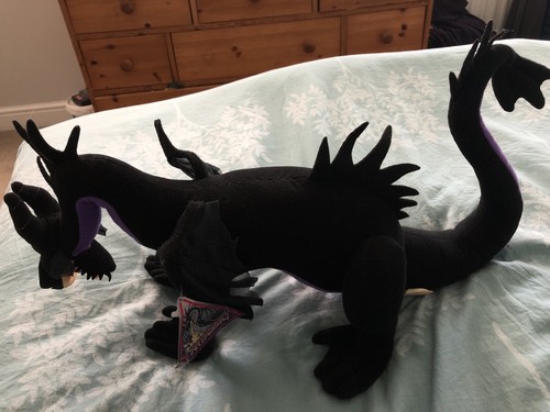 Disney Sleeping Beauty Dragon Soft Toy Rare Disneyland Toy (In Bx 5) - Picture 2 of 12