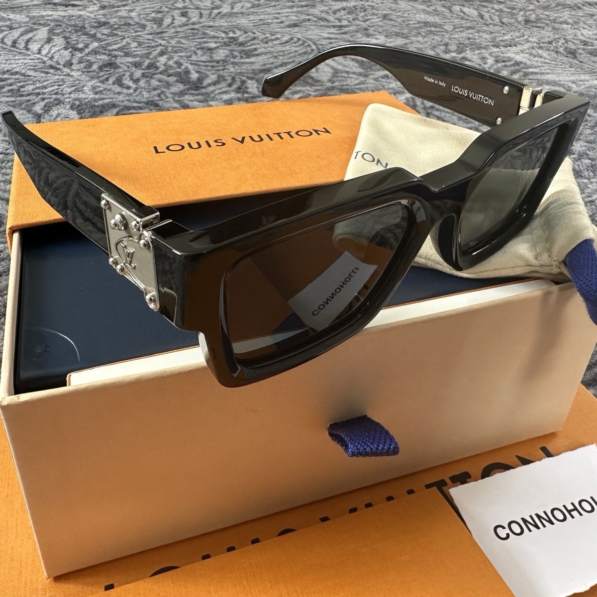 LOUIS VUITTON LV MATCH SUNGLASSES BLACK Z1414E | eBay UK