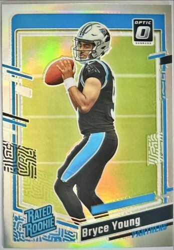 2023 Donruss Optic Football Bryce Young Silver Holo Prizm Rated Rookie Card #213 - Picture 1 of 3