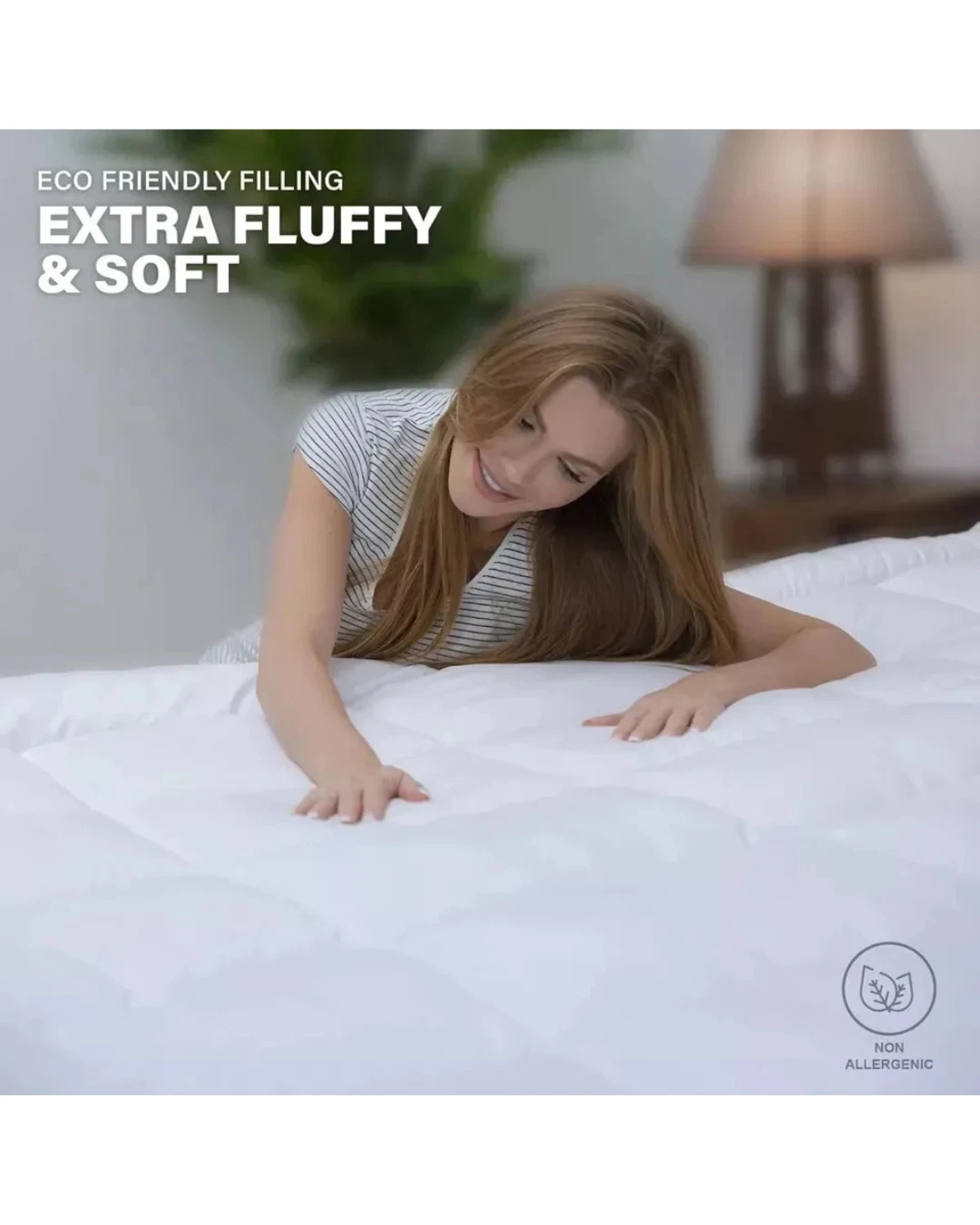 10cm Extra Thick Microfibre Mattress Topper Soft Bed Topper for Comfort 4 inch