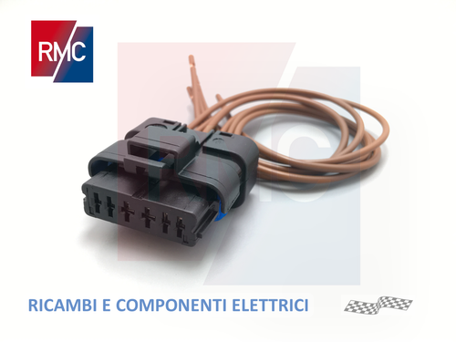Connettore 5 Pin Ovale Fanale Posteriore Fiat Punto Evo e Grande Punto