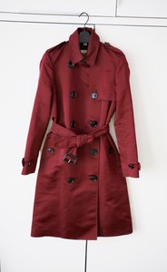 burgundy mac coat