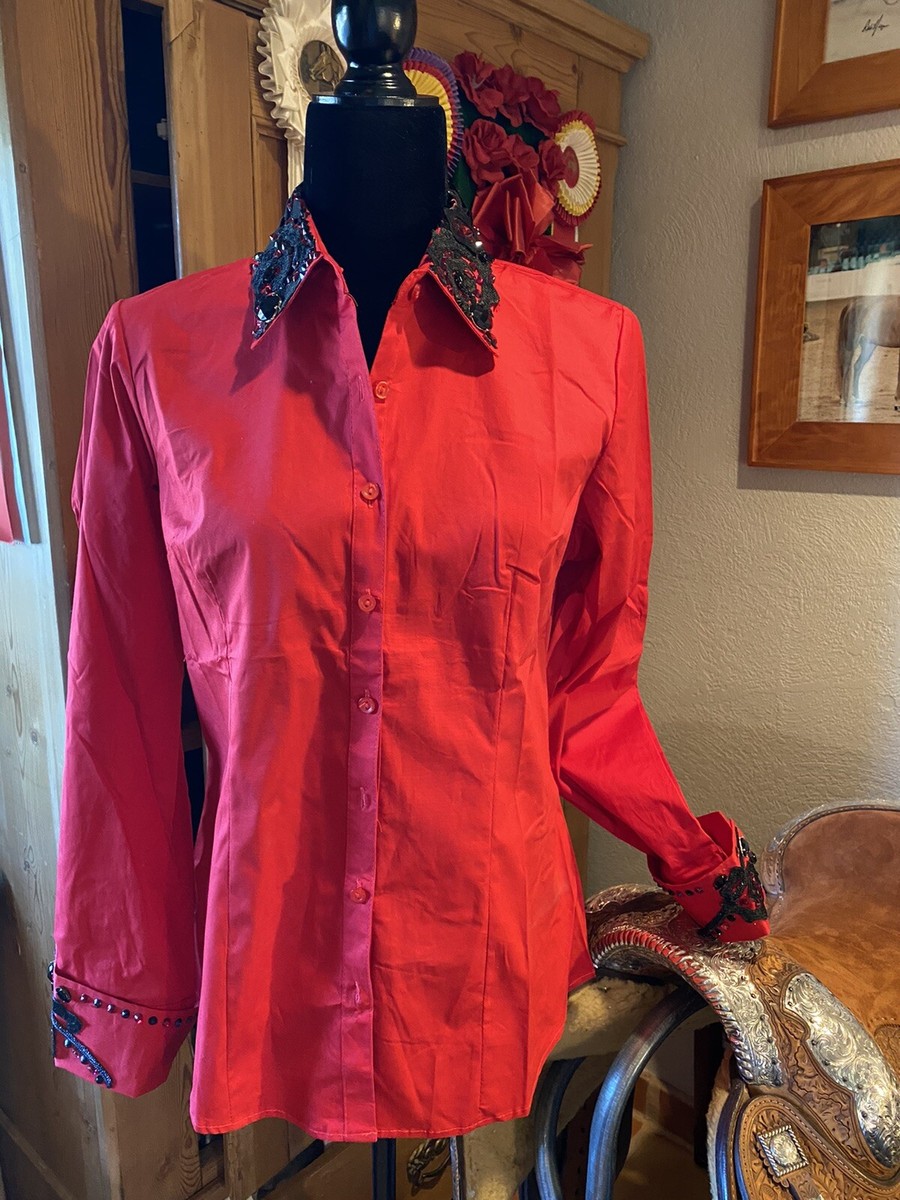 Chemise Western Pleasure Hand Stoned Rail - Taille M, Style Américain