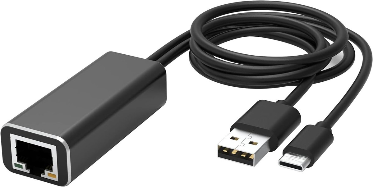 LAN Adapter für Fire TV Stick, Micro USB auf RJ45 Ethernet Adapter, Kompatibel mit Fire TV Stick/4K/4K Max und weiteren Streaming TV Sticks. Verkauf durch