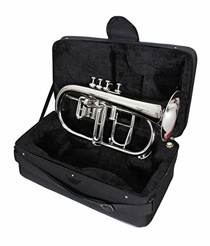 Flügelhorn vernickelt Bb flach 4 Ventile - mit Hartschalenkoffer Mundstück wow - Bild 4 von 4