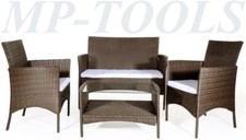 SET DA GIARDINO SALOTTO POLYRATTAN DIVANO POLTRONE CAPRERA 