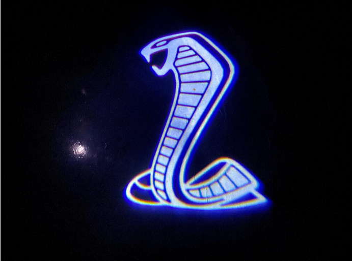 NEW OEM 15-26 Ford SHELBY Mustang Rear View Mirror COBRA Logo Puddle Light Lamps