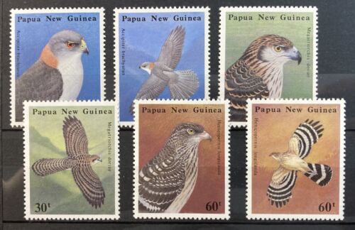 PAPUA NEW GUINEA. 1985 BIRDS OF PREY SET NHM SG 500-505 - Afbeelding 1 van 1