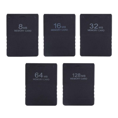 Bl   ack 8M / 16M / 32M / 64M / 128M Memory Card For PS2 Ps 2