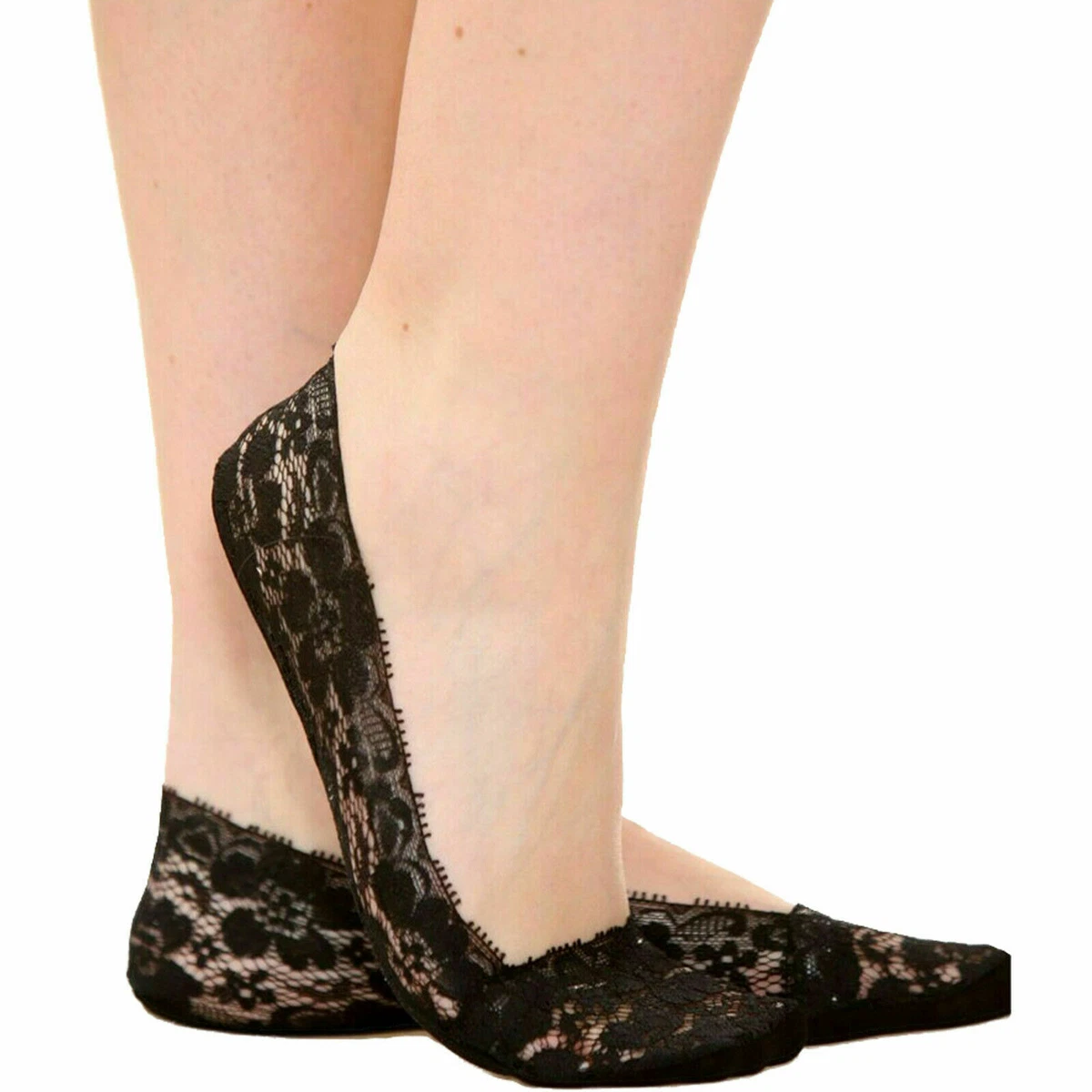 Calze Autoreggenti Senza Supporto, Opache 100 Den, Con Lacci In Pizzo Nero, Taglia M-L-XL