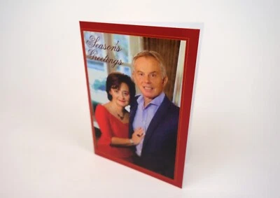 Tony Blair Christmas Xmas Cards (with Envelopes)