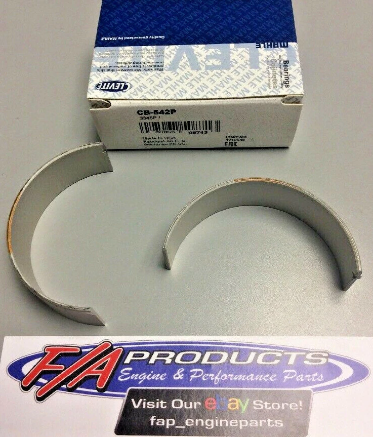 Juego de 8 cojinetes de varilla de conexión Clevite CB542P Oldsmobile + motores Cadillac V8 Foto 3 de 4