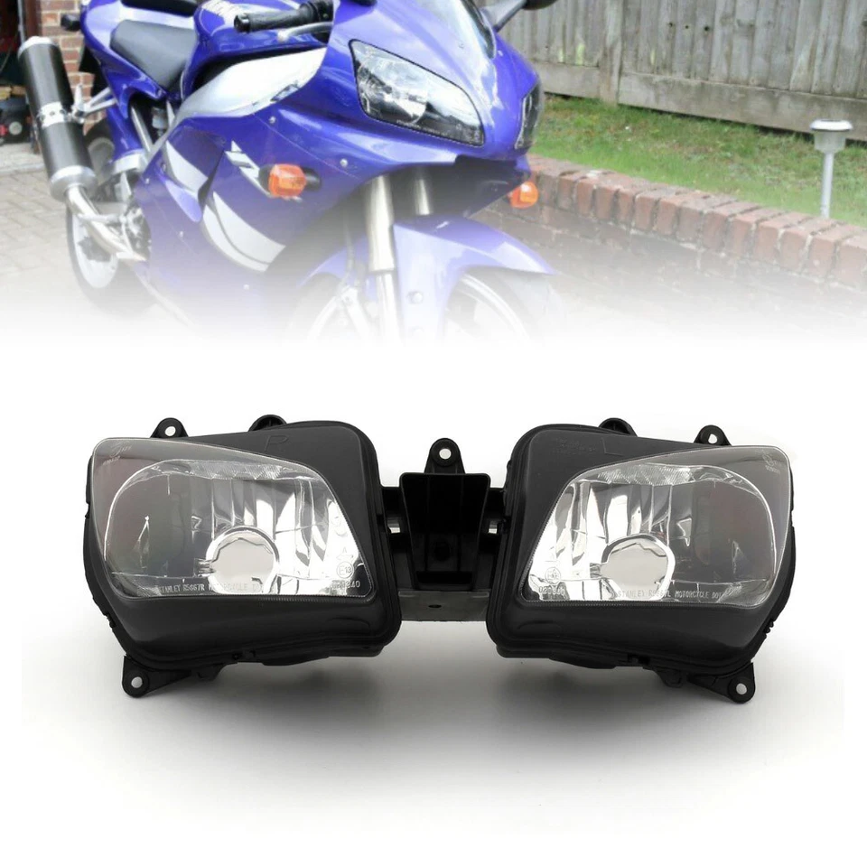 Conjunto de faros delanteros ABS para Yamaha YZF1000 R1 1998 1999 98 99 Foto 3 de 4
