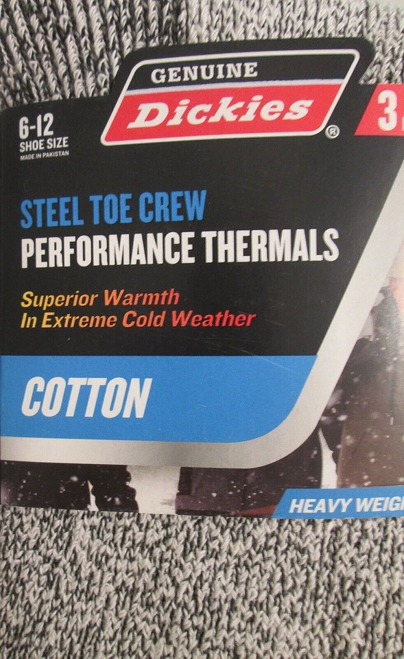 3 pares de calcetines Dickies Performance acolchados térmicos de peso pesado a media pantorrilla para hombre Foto 4 de 4