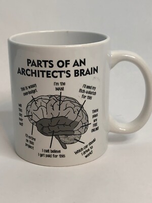 Parts Of An Architects Brain Mug 12 Oz Coffee Cup Tea Ceramic Humorous |  eBay