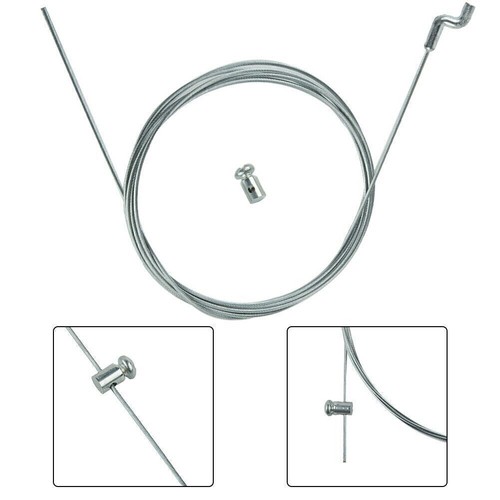 200cm Rasenmäher Z-Haken Bowdenzug Seilzug Gaszug Radantrieb Mit Schraubnippel - Bild 3 von 13