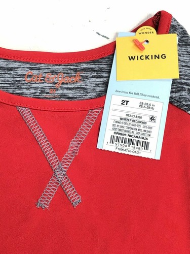 NWT Cat & Jack Toddler Boys' Knit Active Tank Top, Wowzer Red, 2T - Picture 4 of 4