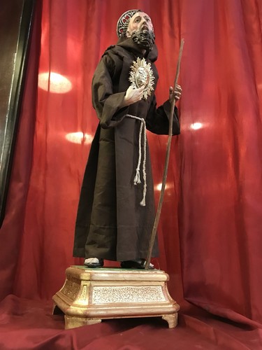 San Francesco Di Paola 55 Cm Minimi Santo Scultura Napoletana - Foto 11 di 12
