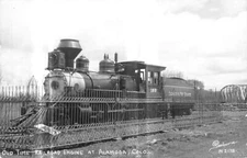 ALAMOSA Colorado postcard RPPC USA Sanborn W-2178 train engine railroad D & RG